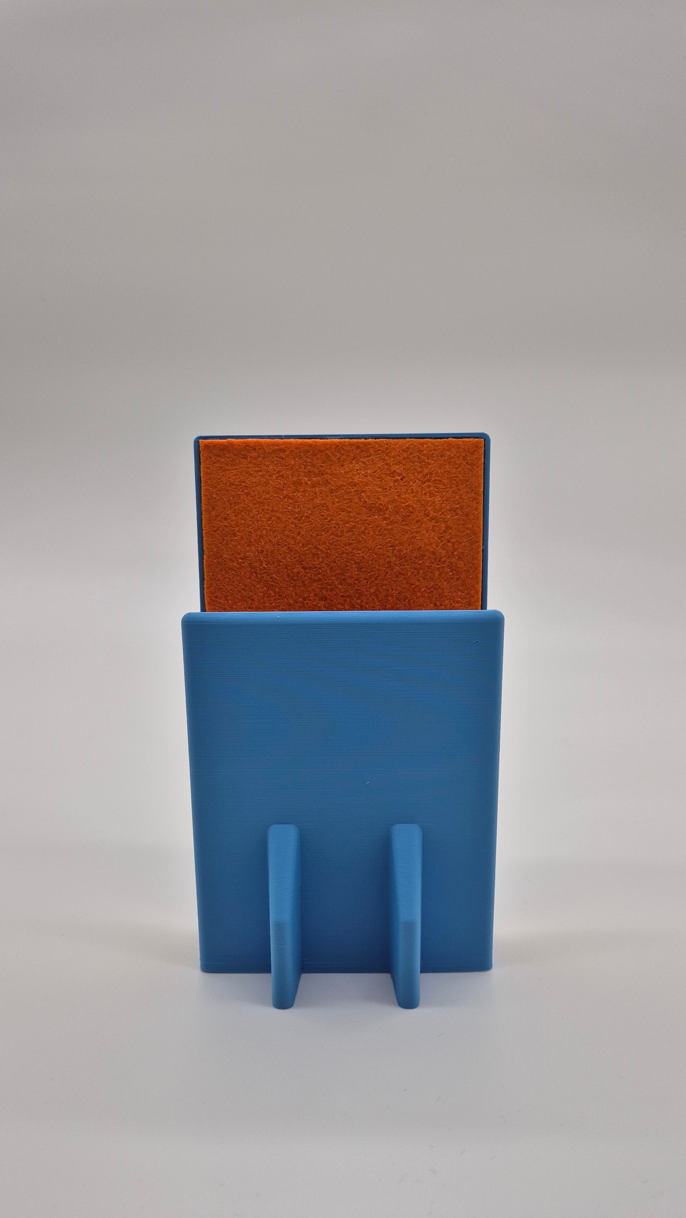 “Tid til leg” Reclaim kids box for Tablets - Blue with orange felt