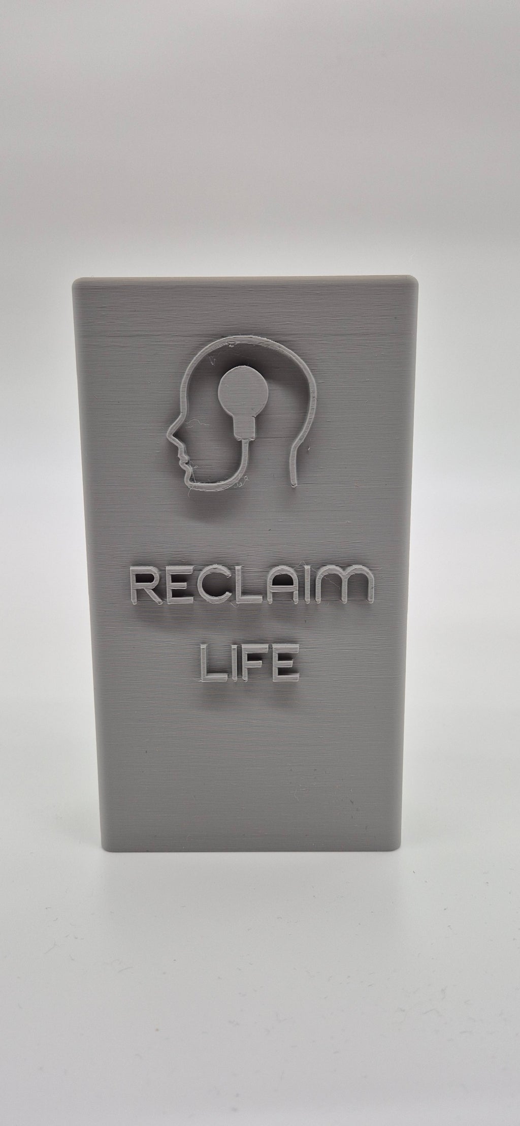 "Reclaim Life" Reclaimbox for one smartphone - grey with grey felt
