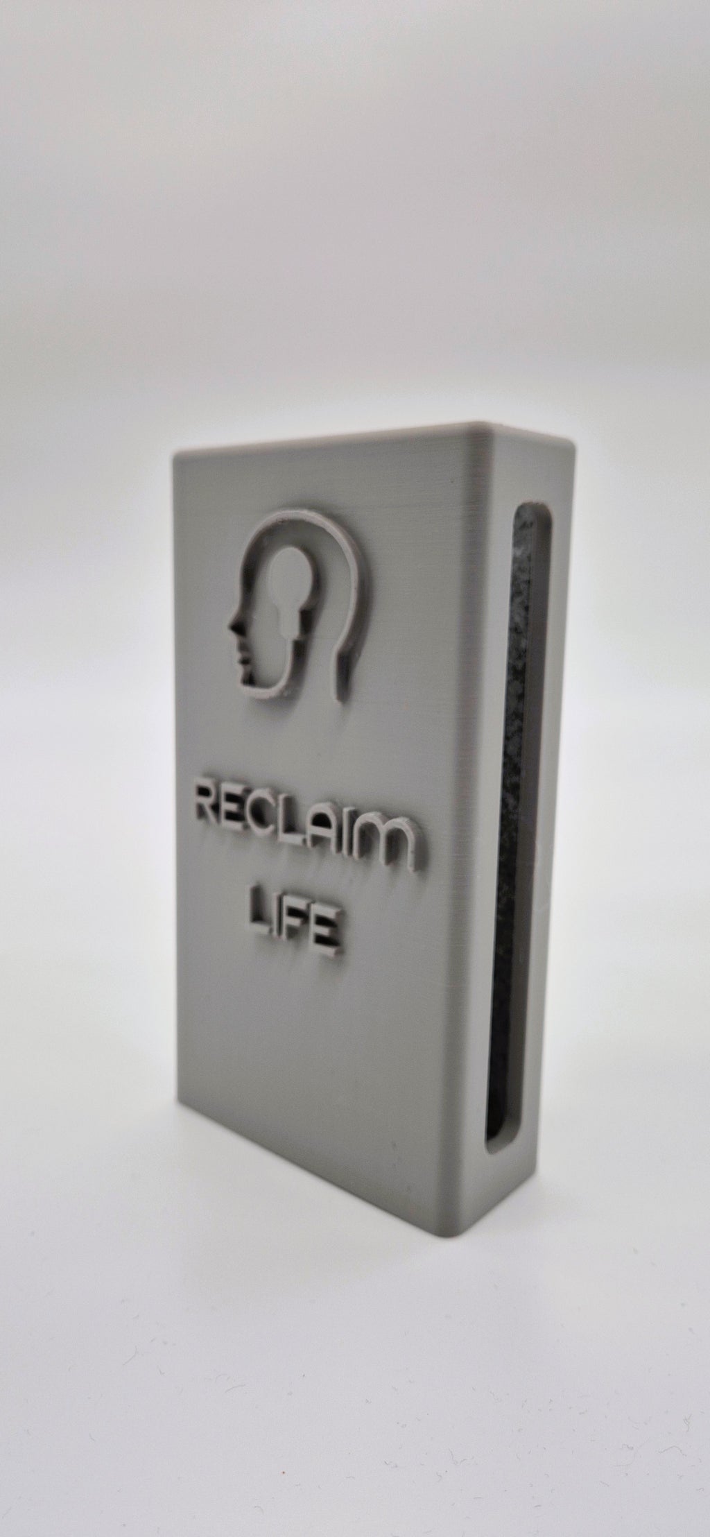 "Reclaim Life" Reclaimbox for one smartphone - grey with grey felt