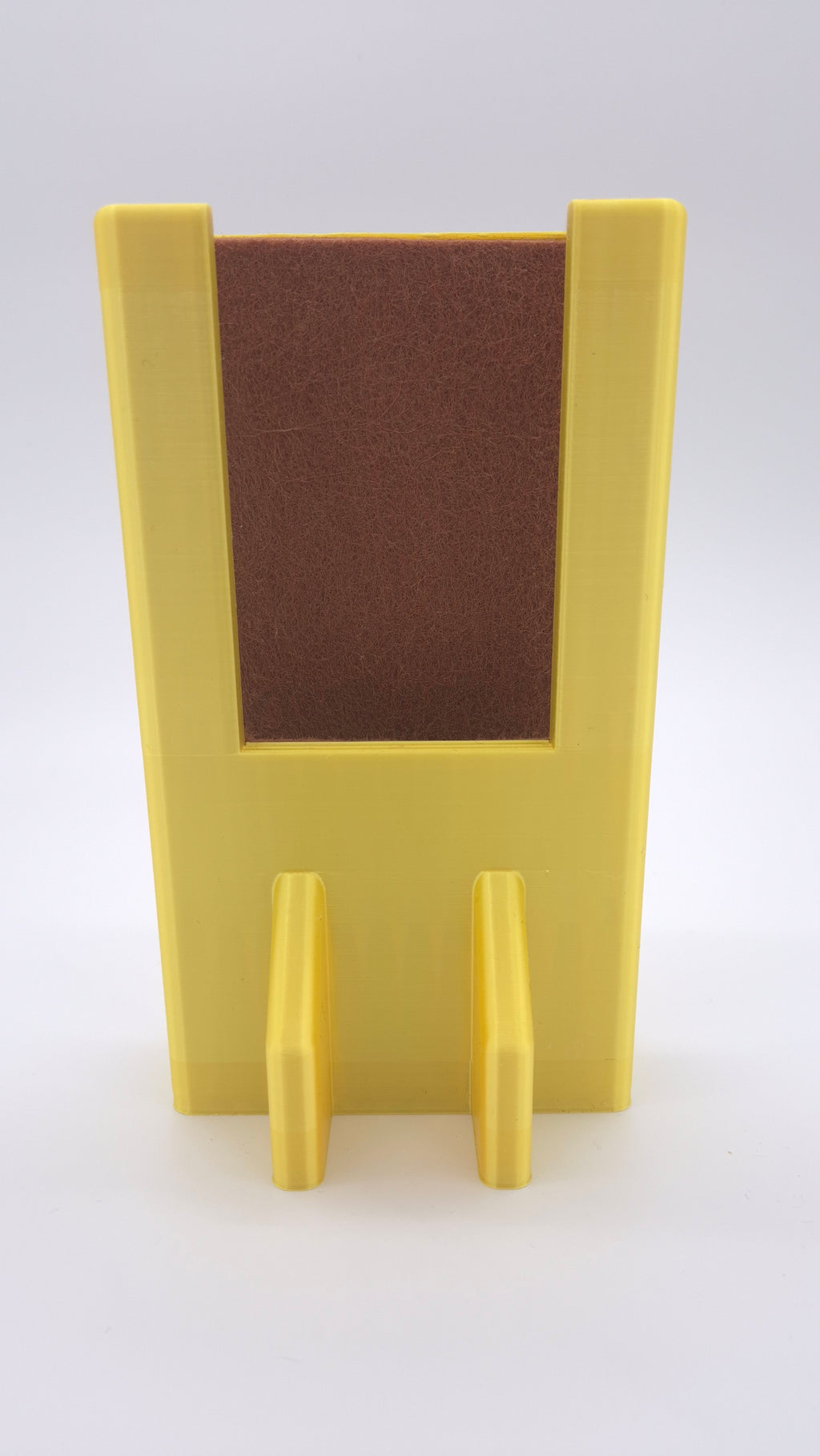 "Reclaim Life" Reclaimbox for one smartphone - Yellow with brown felt